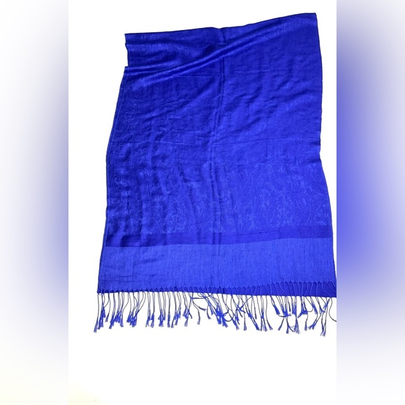 Elegant Blue Women's Scarf Pashmina Wrap Blue /Violet - Picture 6 of 12